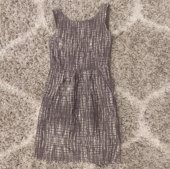 J.Crew Gray and White Tweed Contessa Dress - Picture 2 of 5
